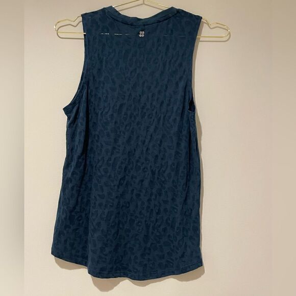 EUC Sweaty Betty Flow Workout Vest, Beetle Blue Sz. XXS - Picture 7 of 10